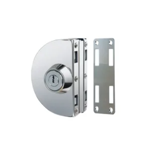Fechadura De Pressão Porta De Vidro/Alvenaria Blindex Inox
