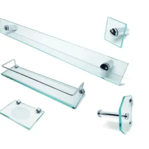 Kit Para Box De Banheiro Mod. Reto 05 Pçs