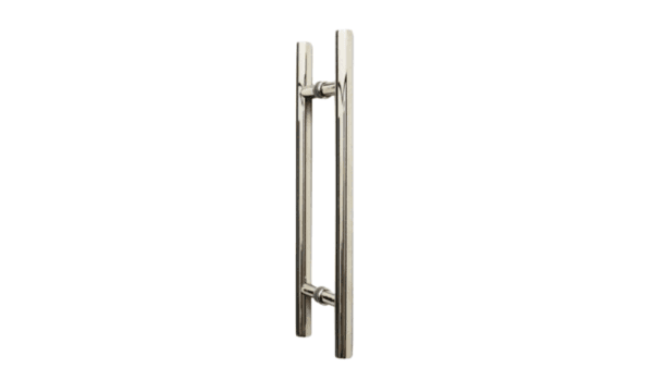 Puxador Tubular em Inox Para Porta de Vidro 45x30  -  Cromado