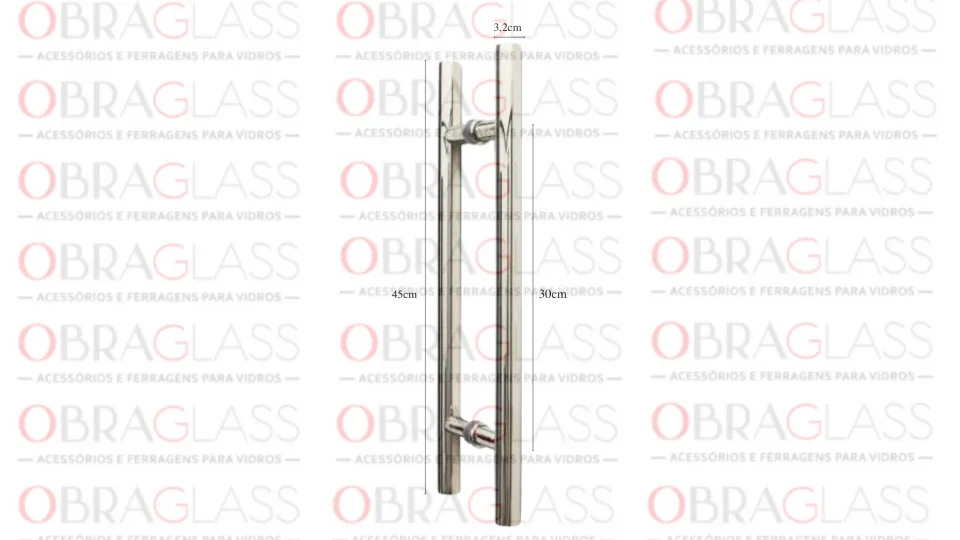 PUXADOR TUBULAR REDONDO PARA ORTA DE VIDRO OU MADEIRA 3 PUXADOR TUBULAR REDONDO PARA ORTA DE VIDRO OU MADEIRA 3