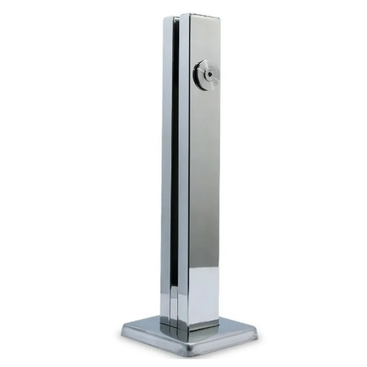 Torre de Inox Polido para Guarda Corpo De Vidro - 30CM