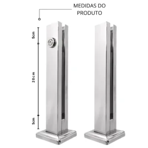 TORRE PINÇA PRESILHA DE INOX PARA CORRIMAO GUARDA CORPO DE VIDRO BLINDEX OBRGLASS 2 TORRE PINÇA PRESILHA DE INOX PARA CORRIMAO GUARDA CORPO DE VIDRO BLINDEX OBRGLASS 2