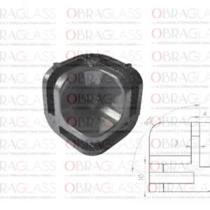 CONECTIVOS PARA PRATELEIRA DE VIDRO 3 CONECTIVOS PARA PRATELEIRA DE VIDRO 3