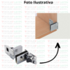 Dobradiça Para Vitrine Rack Porta De Vidro 4mm E 6mm - Par - Image 4