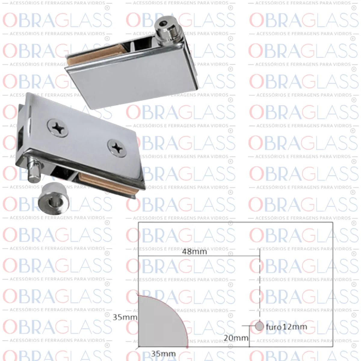 DOBRADIÇA DE RACK CRISTALEIRA ARMARIO DE VIDRO 8MM 5 DOBRADIÇA DE RACK CRISTALEIRA ARMARIO DE VIDRO 8MM 5