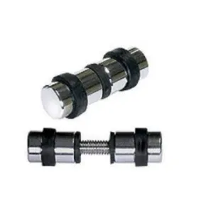 Suporte para Vitrine de Vidro Duplo com Borracha