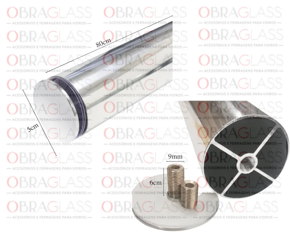PÉ PERNA PARA TAMPO DE MESA DE VIDRO TEMPERADO PROLONGADOR 3 PÉ PERNA PARA TAMPO DE MESA DE VIDRO TEMPERADO PROLONGADOR 3