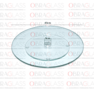 PRATO GIRATORIO, BASE DE VIDRO TEMPERADO PARA MESA DE 40 CM 3 PRATO GIRATORIO, BASE DE VIDRO TEMPERADO PARA MESA DE 40 CM 3