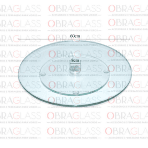 PRATO GIRATORIO, BASE DE VIDRO TEMPERADO PARA MESA DE 50CM 3 PRATO GIRATORIO, BASE DE VIDRO TEMPERADO PARA MESA DE 50CM 3