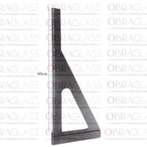 REGUA ESQUADRO BAGUELITE COM ESCALA NUMERICA PARA CORTAR VIDRO BLINDEX MARMORE MADEIRA PEDRA 3