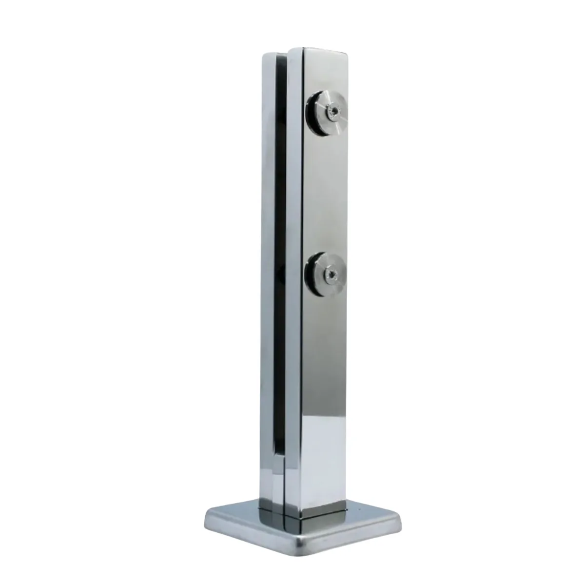 TORRE PINÇA PRESILHA DE INOX PARA CORRIMAO GUARDA CORPO DE VIDRO BLINDEX OBRGLASS 1.20