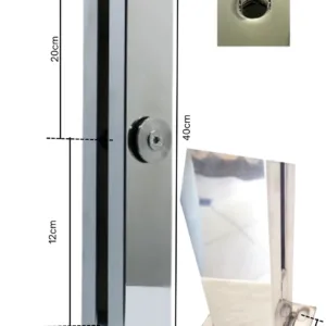 TORRE PINÇA PRESILHA DE INOX PARA CORRIMAO GUARDA CORPO DE VIDRO BLINDEX OBRGLASS 5