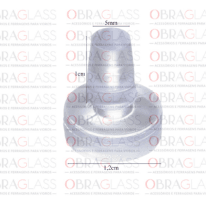 VENTOSA, VENTOSINHA DE SILICONE PARA VIDRO ACRILICO ACM AQUARIO, PARA TAMPO DE MESA DE VIDRO 3