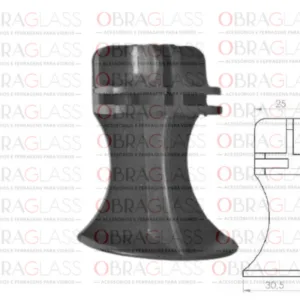 CONECTIVOS PARA PRATELEIRA DE VIDRO 3 CONECTIVOS PARA PRATELEIRA DE VIDRO 3