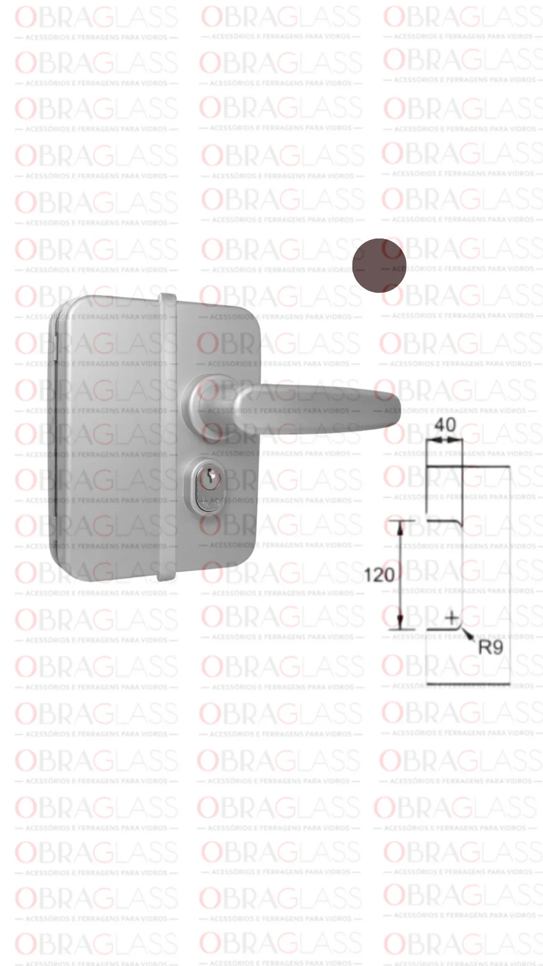 FECHADURA 1510-11 VIDRO VIDRO 3