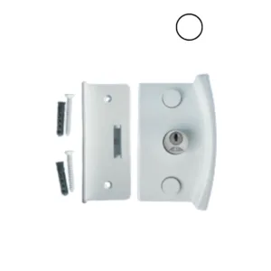 Fechadura De Polímero Para Janela de Correr V/A – Branco