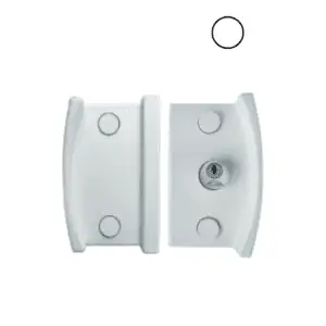 Fechadura de Polímero Para Porta De Correr - Branco