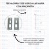 Fechadura Para Porta De Vidro Mod. 1520 Com Maçaneta  V/A - Cromado - Image 2