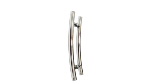 Puxador Inox Arco Para Porta De Vidro Alumínio Madeira 80cm