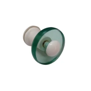 Puxador de Vidro Para Janela de Correr - Verde/Branco