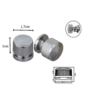 BOTAO FRANCES ESTRIADO PARA FIXACAO DE ESPELHO ObraGlass 3 BOTAO FRANCES ESTRIADO PARA FIXACAO DE ESPELHO ObraGlass 3