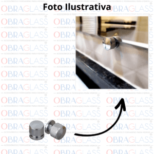 BOTAO FRANCES ESTRIADO PARA FIXACAO DE ESPELHO ObraGlass 8 BOTAO FRANCES ESTRIADO PARA FIXACAO DE ESPELHO ObraGlass 8