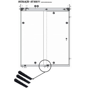 CUNHA CALÇO PARA VIDRO TEMPERADO BLINDEX OblaGlass 6 CUNHA CALÇO PARA VIDRO TEMPERADO BLINDEX OblaGlass 6