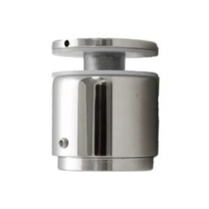 Botton De Inox - Com Ajuste S/ Parabolt 40Mm X 30Mm - Polido - "Para Vidro Até 16Mm".