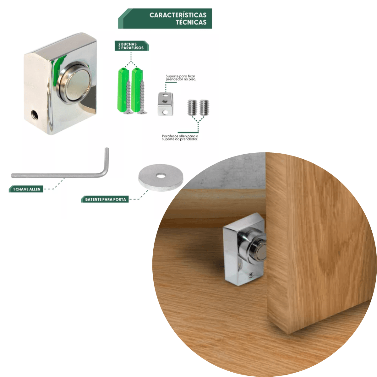 BATEDOR FIXADOR DE INOX PORTA DE MADEIRA ILUSTRATIVA OBRAGLASS 2 BATEDOR FIXADOR DE INOX PORTA DE MADEIRA ILUSTRATIVA OBRAGLASS 2