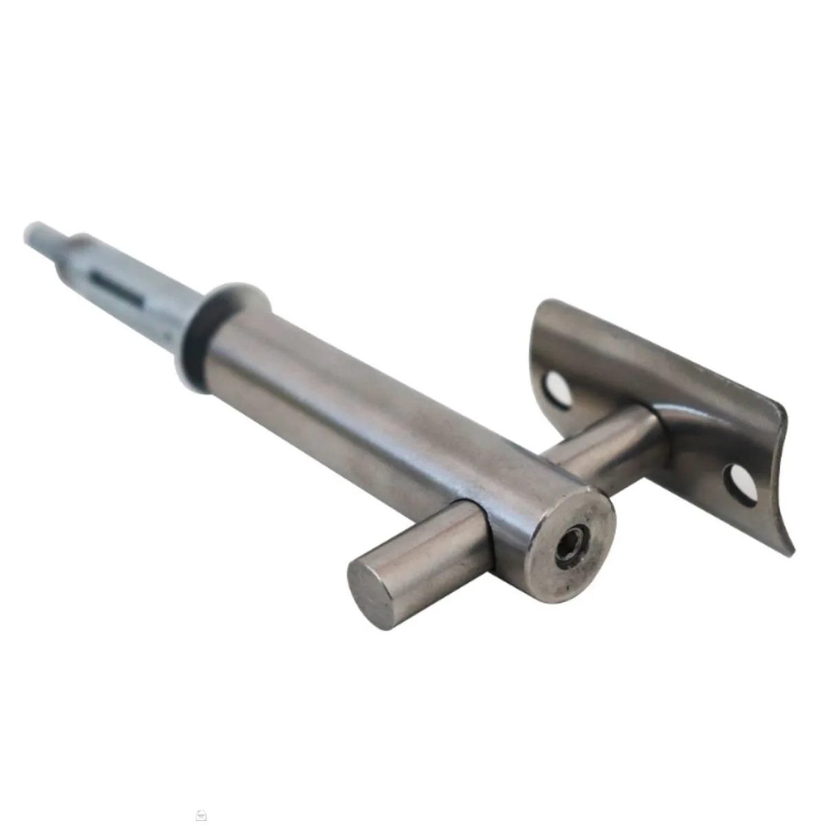 Suporte De Inox 90º Grau - Alvenaria / Tubo 2" Pol. - Escovado - C/ Berço Ajustável