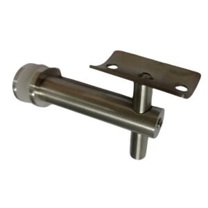 Suporte De Inox 90º Grau - Alvenaria / Tubo 2" Pol. - Escovado - C/ Berço Móvel