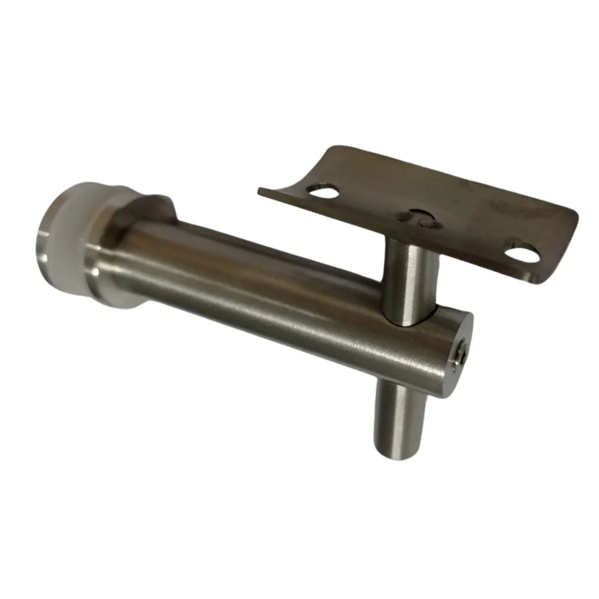 Suporte De Inox 90º Grau - Alvenaria / Tubo 2" Pol. - Escovado - C/ Berço Móvel