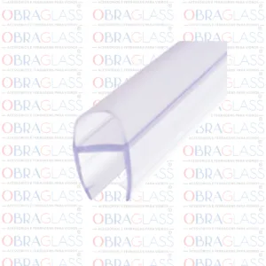 PERFIL SILICONADO BARRIGUINHA PARA VIDRO TEMPERADO 8MM OU 10MM BLINDEX OBRAGLASS 2