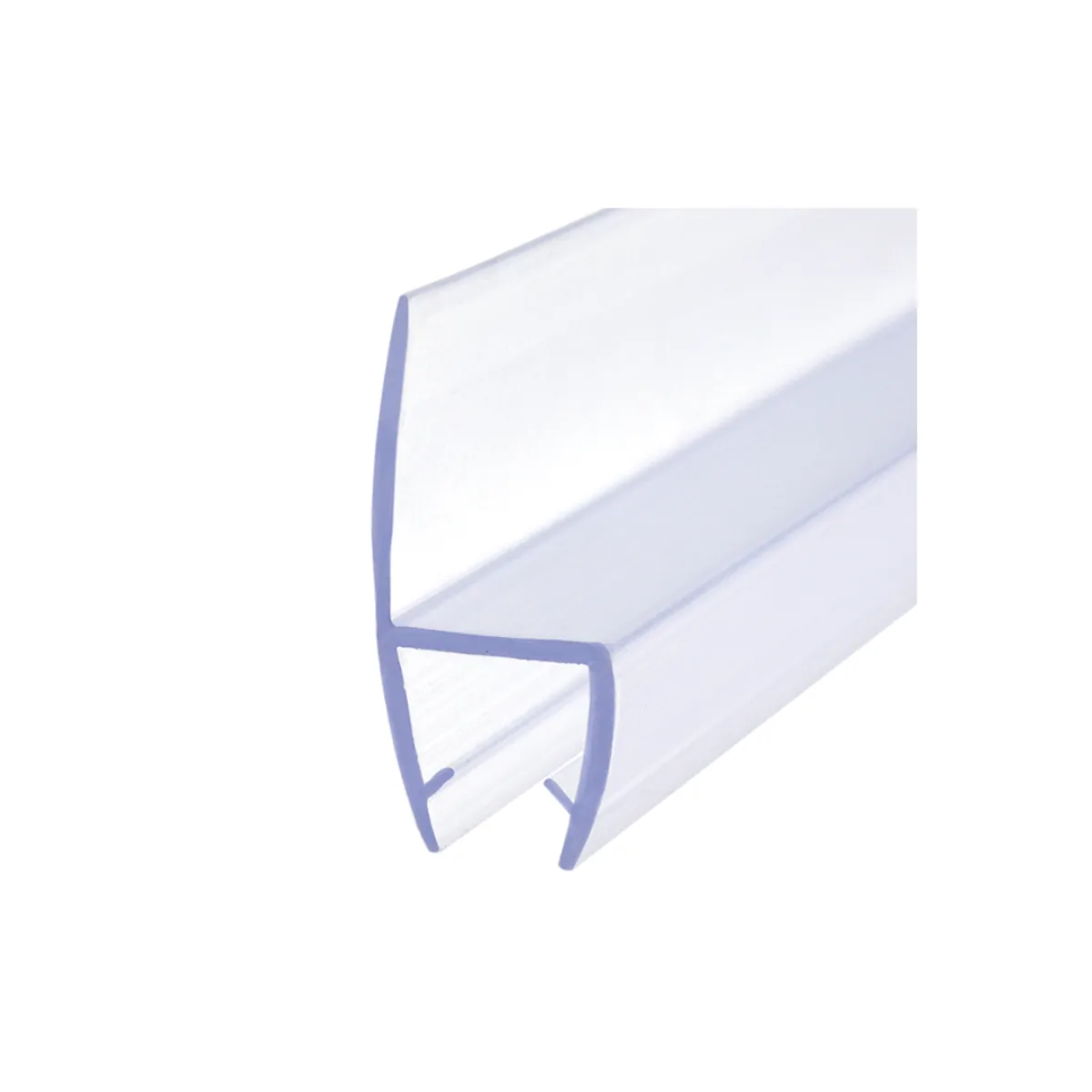 PERFIL SILICONADO CADEIRINHA PARA VIDRO TEMPERADO 8MM OU 10MM BLINDEX OBRAGLASS 1