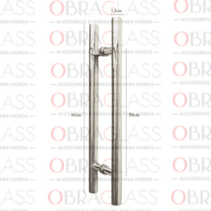 PUXADOR TUBULAR REDONDO PARA ORTA DE VIDRO OU MADEIRA 3 PUXADOR TUBULAR REDONDO PARA ORTA DE VIDRO OU MADEIRA 3