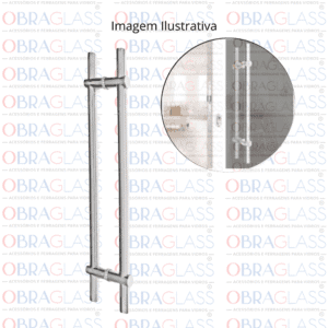 PUXADOR DE INOX AJUSTAVEL REGULAR ALTURA DO ENTRE FUROS PARA PORTA DE VIDRO MADEIRA ALUMINIO BLINDEX OBRAGLASS 03 PUXADOR DE INOX AJUSTAVEL REGULAR ALTURA DO ENTRE FUROS PARA PORTA DE VIDRO MADEIRA ALUMINIO BLINDEX OBRAGLASS 03